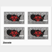 Zombie Jacht Vergunning Sticker (Vel)