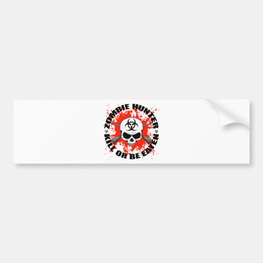 Zombie Jager 1 Bumpersticker (Voorkant)