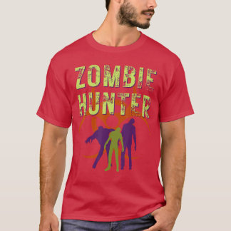 Zombie Jager Griezelen Horror Halloween Kostuum fa T-shirt