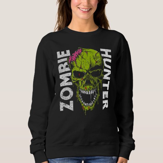 Zombie Jager Halloween Kleding Halloween 1 Trui (Voorkant)