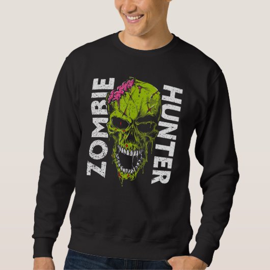 Zombie Jager Halloween Kleding Halloween 1 Trui (Voorkant)
