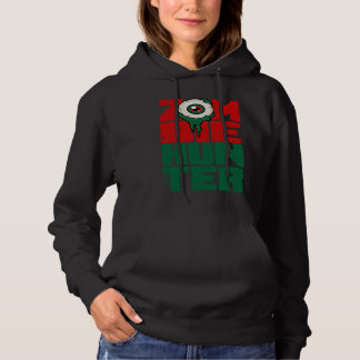 Zombie Jager Halloween Schattig met een oog jagen Hoodie