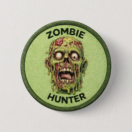 Zombie Jager Ronde Button 5,7 Cm