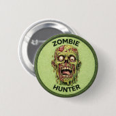 Zombie Jager Ronde Button 5,7 Cm (Voorkant /achterkant)