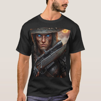 Zombie Jager Vintage Halloween Heksenjager Donker  T-shirt