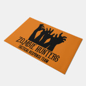 Zombie jagers tactische reactie team Halloween Deurmat (Schuin)