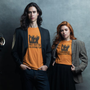 Zombie jagers tactische reactie team Halloween T-shirt