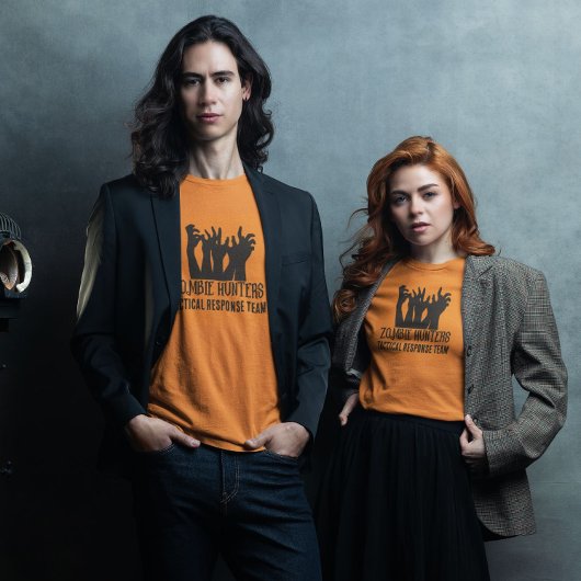 Zombie jagers tactische reactie team Halloween T-shirt