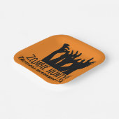 Zombie jagers tactische reactie team papieren bordje (Gebogen)