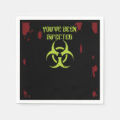 Zombie Je Bent Geïnfecteerd Servet (Voorkant)