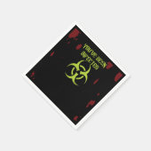 Zombie Je Bent Geïnfecteerd Servet (Hoek)