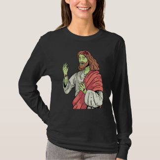 Zombie Jesus Lazy Halloween Costume Christelijk T-shirt