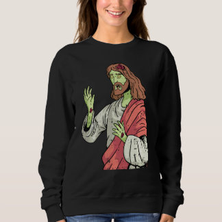 Zombie Jesus Lazy Halloween Costume Christelijk Trui