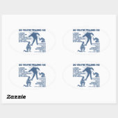 Zombie Jesus Ovale Sticker (Vel)