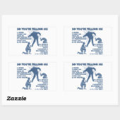 Zombie Jesus Rechthoekige Sticker (Vel)