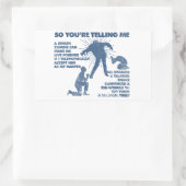 Zombie Jesus Rechthoekige Sticker (Tas)