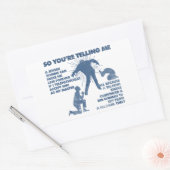 Zombie Jesus Rechthoekige Sticker (Envelop)