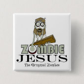 Zombie Jesus Square Button (Voorkant)