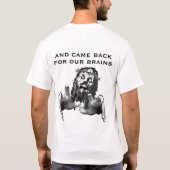 Zombie Jesus stierf voor je zonden T-shirt (Achterkant)