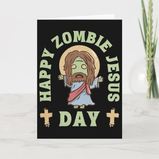 Zombie Jezus Dag Kaart (Voorkant)
