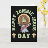 Zombie Jezus Dag Kaart (Gele Bloem)