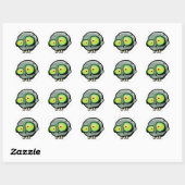Zombie Jim Ronde Sticker (Vel)