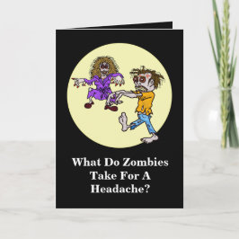 Zombie Joke Halloween Kaart