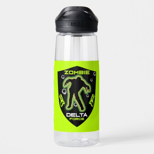 Zombie Jongens Waterfles (Achterkant)