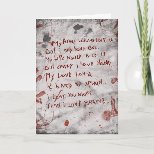 zombie-jubileum kaart (Voorkant)