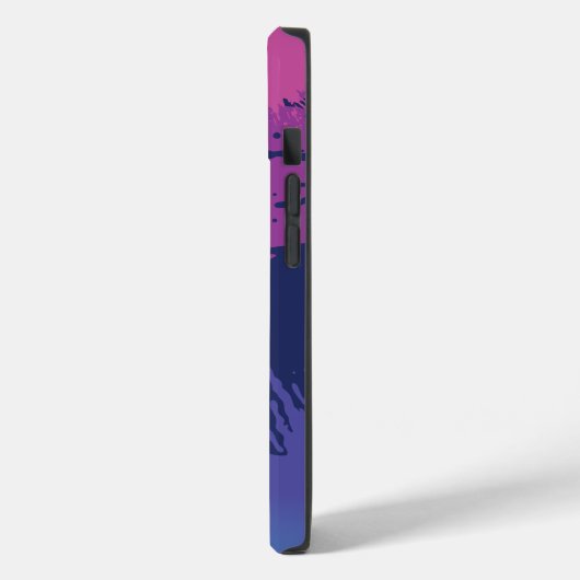 Zombie Karakter Cartoon Splats iPhone case (Achterkant / Links)