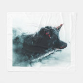 Zombie Kat Apocalyps Fleece Deken (Voorkant (Horizontaal))