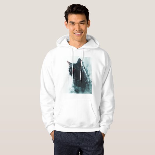 Zombie Kat Apocalyps Hoodie (Voorkant volledig)