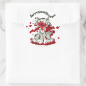 Zombie Kat Brains!! Ronde Sticker (Tas)