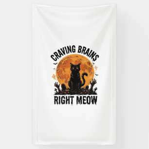 Zombie Kat Halloween Vintage Gravure Shirt Kunst_1 Spandoek