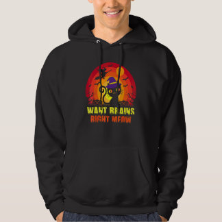 Zombie Kat Humoristische Wil Hersenen Nu Tee Hoodie