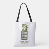 Zombie Kat Serverrek Sysadmin Halloween Humor Tote Bag (Achterkant)