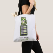 Zombie Kat Serverrek Sysadmin Halloween Humor Tote Bag (Dichtbij)