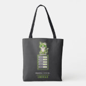 Zombie Kat Serverrek Sysadmin Halloween Humor Tote Bag (Achterkant)