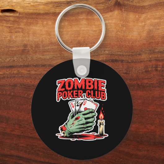 Zombie Ker Club Halloween  Sleutelhanger (Voorkant)