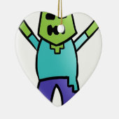 Zombie Keramisch Ornament (Rechts)