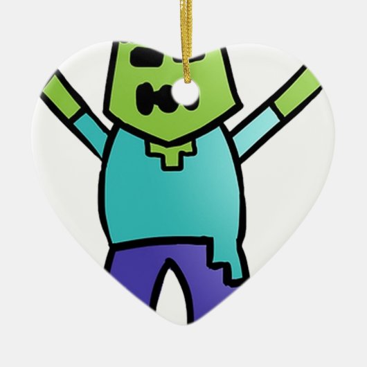 Zombie Keramisch Ornament (Voorkant)