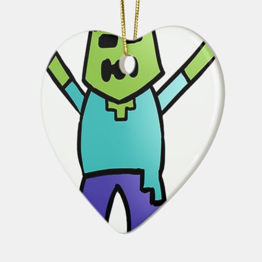 Zombie Keramisch Ornament (Links)