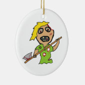Zombie Keramisch Ornament (Rechts)