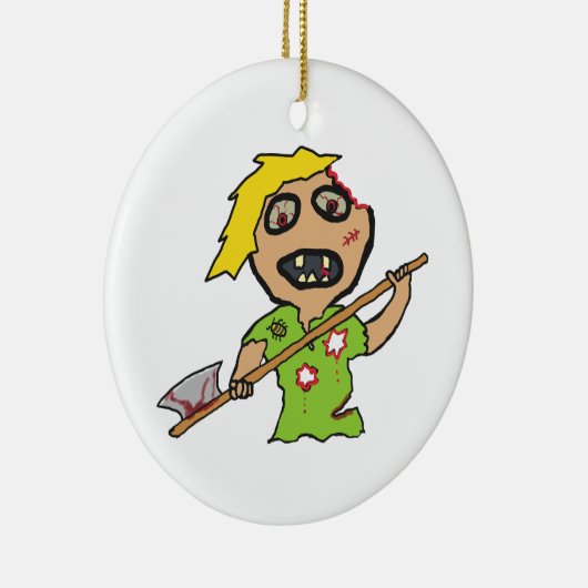Zombie Keramisch Ornament (Rechts)
