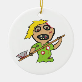 Zombie Keramisch Ornament