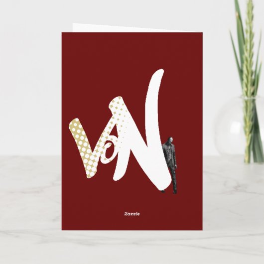 zombie kerst feestdagen kaart (Achterkant)