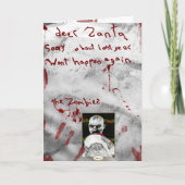 zombie kerst feestdagen kaart (Voorkant)