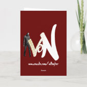 zombie kerst feestdagen kaart (Achterkant)