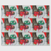 Zombie kerstinpakpapier cadeaupapier (Vlak)