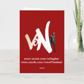 Zombie kerstkousen feestdagen kaart (Achterkant)